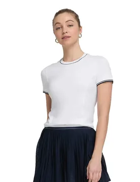 Team Seamless Short Sleeve T-shirt Bright White L - Wilson - FashionsVida