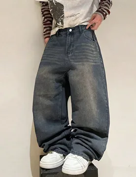 Hearty Haven 1 pieza Jeans para hombre estilo casual americano de calle, corte holgado y versátil - Shein - FashionsVida