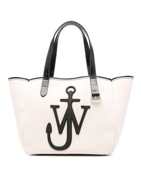 Borsa shopping con logo ancora