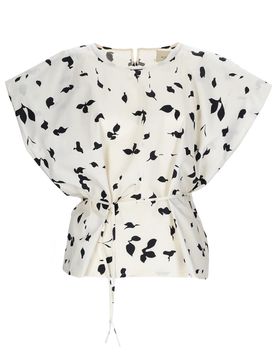 Women's Mini Cotton Sleeveless Top with Ribbon Detail