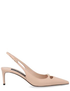 Silk-effect Nappa Leather Slingback