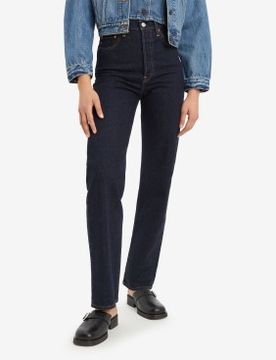 Para mujer. 79078-0014 Jeans Ribcage Full-Length (26/34), Casual, Algodón, Denim