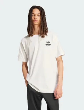 Mens Adi Racing Car Graphic Tee - White - Size Large - adidas Originals - FashionsVida
