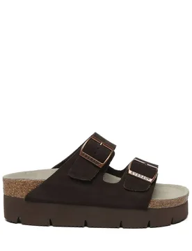 Women's Fibre Sandal Platform with Rubber Sole in Chocolate Size: 7 - Chocolate - Size: 7 - EverAu Australia - FashionsVida