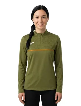 Record Iii Half Zip Sweatshirt Khaki L Women - Joma - FashionsVida