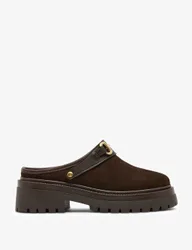 Erba Suede Horsebit Mules Brown female