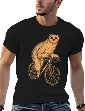 Cycling Sloth T-Shirt t shirts for man pack cotton t shirts for man slim fit g man t shirts for men T-shirt - Aliexpress - FashionsVida