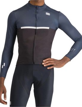 Pista thermal maillot manga larga hombre Azul
