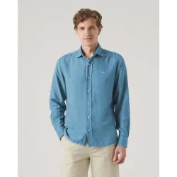 Camisa de hombre corte regular lisa
