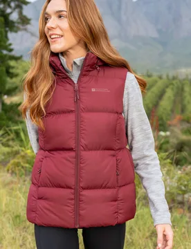 Astral II Womens Padded Gilet - Red - Red - Size: 16 - Mountain Warehouse - FashionsVida