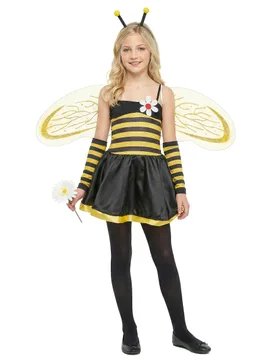 Süße Kleine Biene Kinderkostüm gelb-schwarz - KARNEVAL-MEGASTORE - FashionsVida