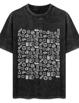 Board Game Pieces – Inverted T-Shirt Basic Daily Outfit Short Sleeve Tee - Aliexpress - FashionsVida