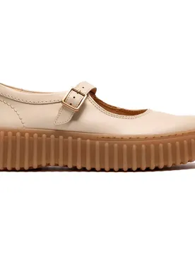 Marie Jane Torhill Cream Leather EU 40