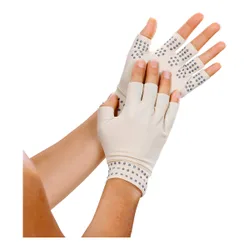 Wärme-Handschuhe, 1 Paar grau beige