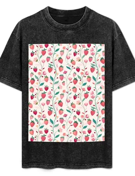 Spring Blossoms and Strawberries T-Shirt Plus Size Comfort Fit Tee - Aliexpress - FashionsVida