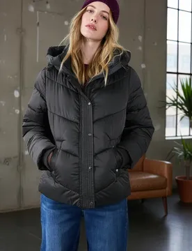 Street One Gefütterte Jacke female Schwarz