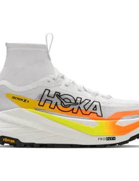 TECTON X 4 Trailschuhe Herren Frost / Neon Tangerine 44 2/3 - HOKA - FashionsVida