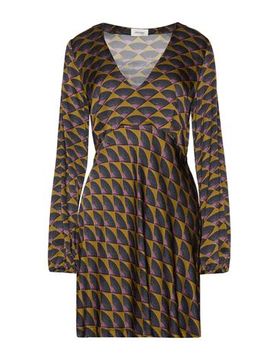 Mini-Kleid Damen Senf 34,36,38,40 Damen
