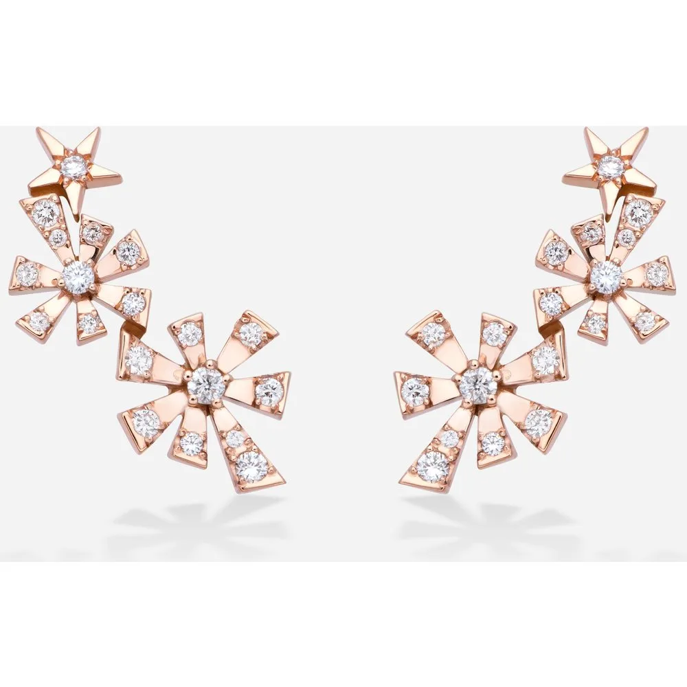 Gold & Roses - Pendientes Luzia de oro y diamantes - Gold & Roses - FashionsVida