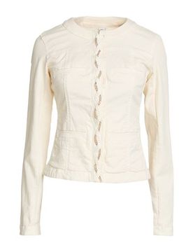 Jeansjacke/-mantel Damen Cremeweiß 32 Damen