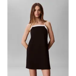 Vestido mujer de tirante fino con logo