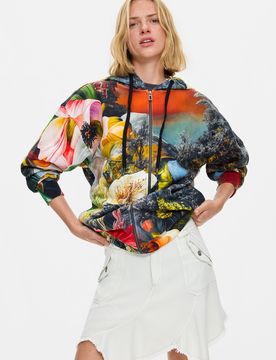 Sudadera Estampada 100% Algodón, Mujer, Algodon, S