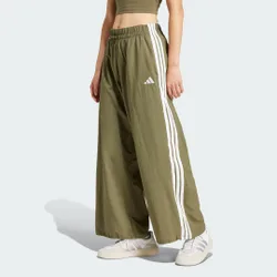 Pantaloni Essentials 3-Stripes Lifestyle Woven Parachute M Olive Strata / White