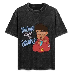 Michael Mell T-Shirt Simple Line Art Print Tee