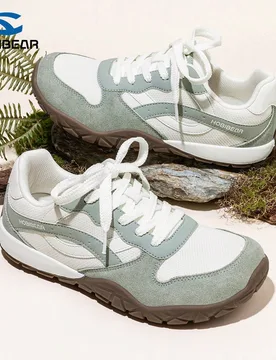 Zapatillas de moda retro minimalistas, caja de dedos ancha y ligera, zapatos planos sin caída para mujer, malla transpirable, duraderos y resistentes - Shein - FashionsVida