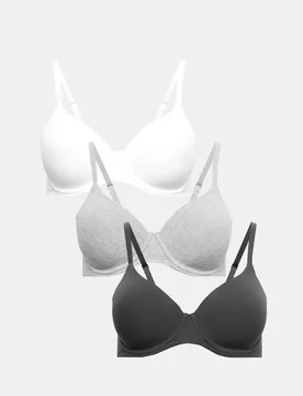 Pk Wired Full Cup T-Shirt Bras A-E Dark Pewter female - M&S - FashionsVida
