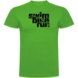 Maglietta A Maniche Corte Word Triathlon Green