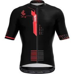 Genius pro maillot manga corta hombre Negro (XL)