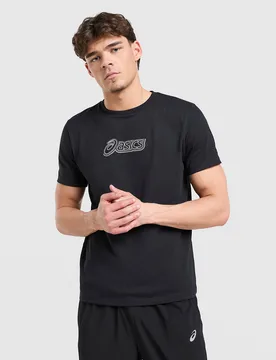 Logo Play T-Shirt - Herren, Schwarz - male - Size: L - Asics - FashionsVida