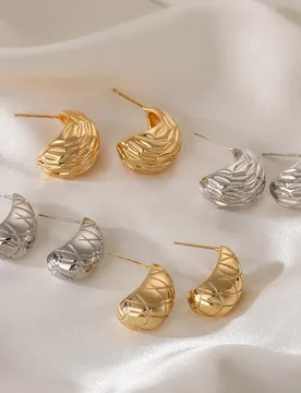 European and American Fashion High-End Copper Gold-Plated Water Drop Earrings for Women, Minimalist Style, Light Luxury, Unique - Aliexpress - FashionsVida