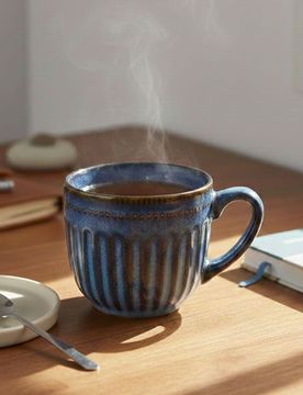Sinsay - Tazza rigata - azzurro