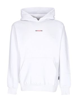 Felpa Cappuccio Uomo Ribs Hoodie White