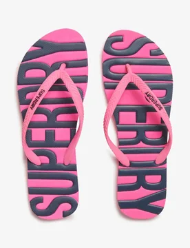 Superdry Damen Flip-flops im Vintage-stil Pink - Größe: S - 29.99 - FashionsVida