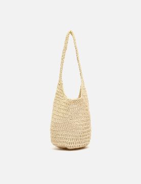 Sac bandoulière effet raphia ED
