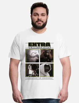 E.T. Understand The Assignment Meme Retro Alien Movie Graphic T shirt for Sci-Fi Fans 100% cotton printed All size Tops S-6XL - Aliexpress - FashionsVida