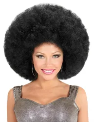 Afro Perücke Volumen Schwarz für Erwachsene