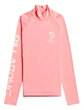 Rash Guard Manches Longues Logo Pink Sunset S - Billabong - FashionsVida