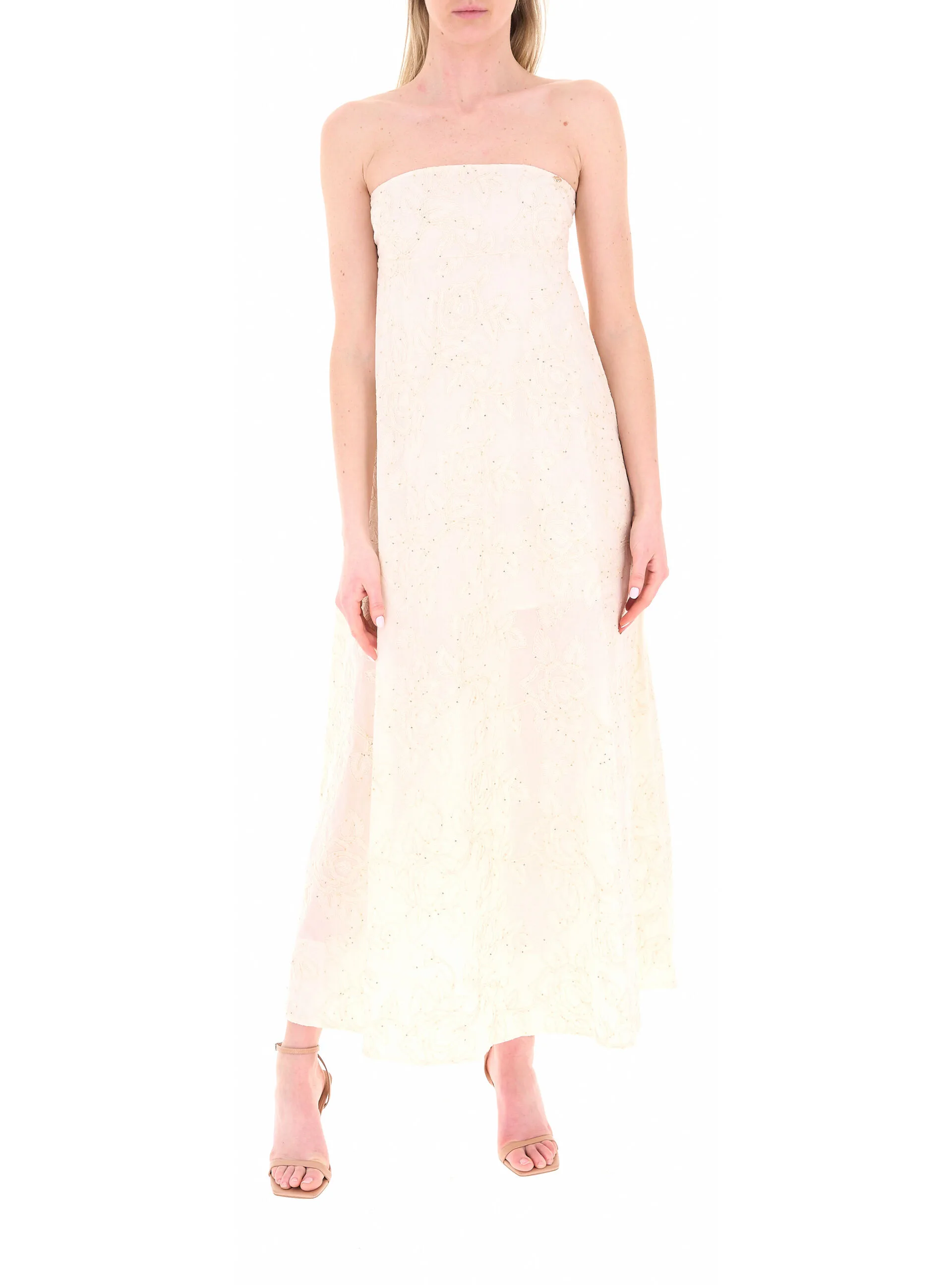 Abito con ricami LIU JEANS AVORIO 38 - Liu jo - FashionsVida