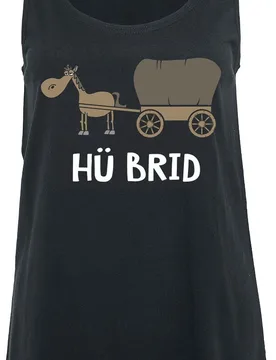 Top - Hü Brid - S bis 4XL - für Damen - Größe S - schwarz - Frauen - female - Tierisch - FashionsVida