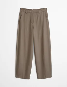 Pantalón de mujer de traje cónico tipo barril de TENCEL Lyocell de primera calidad - MARC O'POLO - FashionsVida