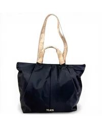Borsa shopping Breeze Nylon Donna Nero in Tessuto