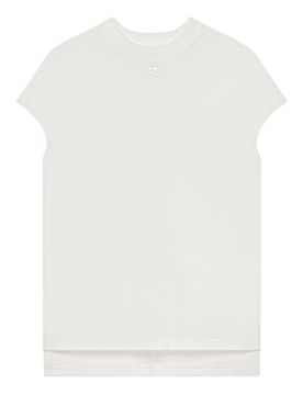 T-shirt bianca in cotone a maniche corte