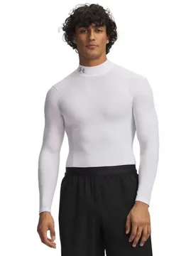 T-shirt à Manches Longues Heatgear Elite Compression Mock White XL