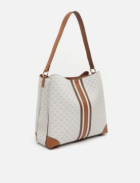 Eveline Mittlere Tote-Tasche mit Monogramm-Print