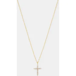 Colgante Cruz de oro y diamantes