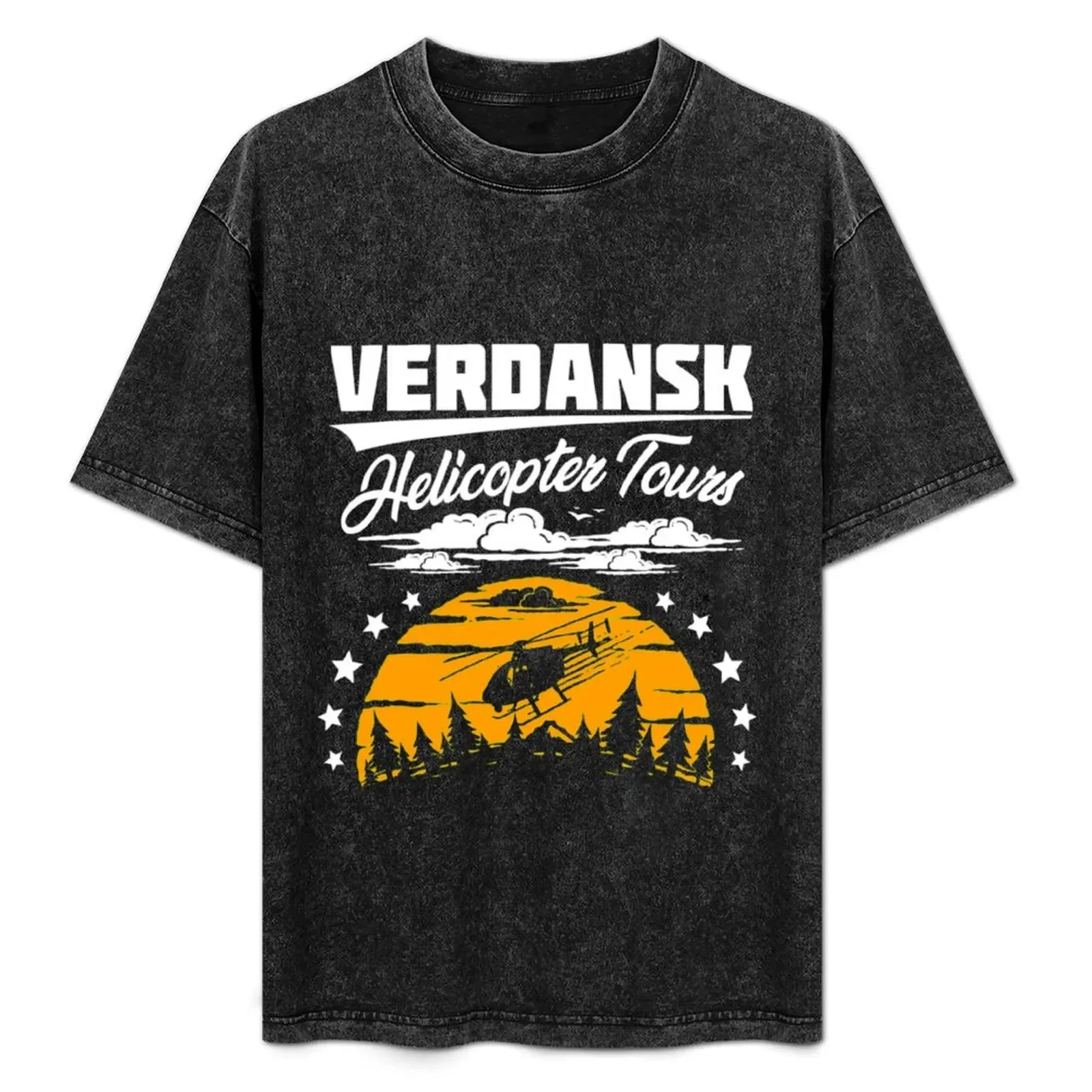 WarzoneVerdansk Helicopter Tours T-Shirt Basic Solid Tee for Daily Use - Aliexpress - FashionsVida
